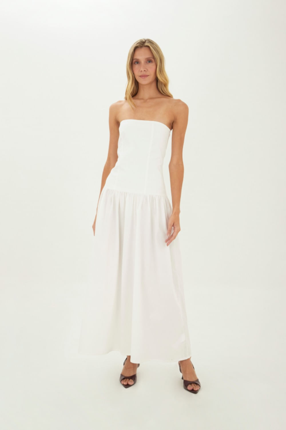 Vestido Largo Kira Marfil